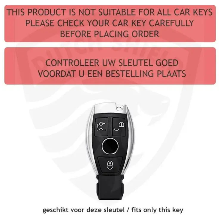 TPU Sleutelhoesje voor Mercedes zwart A3