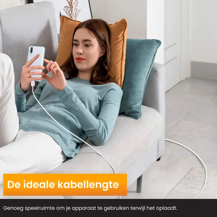 USB-A naar USB-C Kabel - 2 Meter