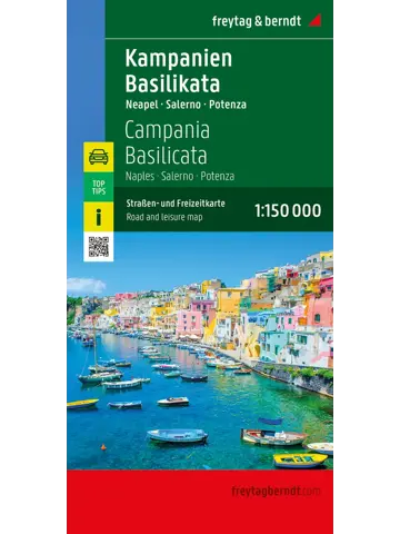 Wegenkaart Campania - Napels  - Amalfikust