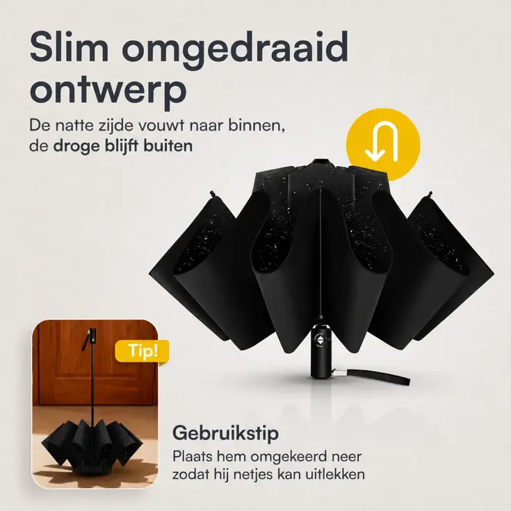 Stormparaplu met Hoes