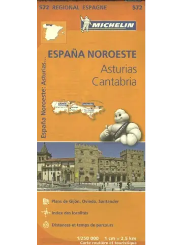Michelin wegenkaart Regional 572 Spanje noord-west