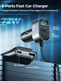 Autolader USB-A / USB-C - Zwart