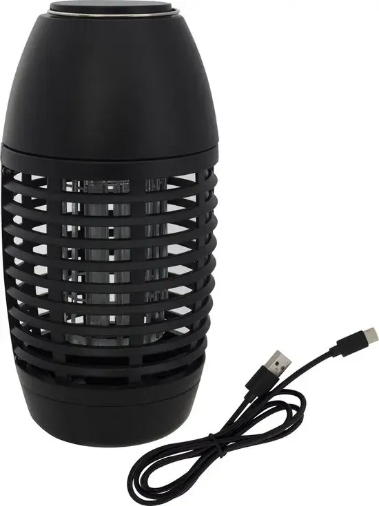 Muggenlamp Oplaadbaar Zwart