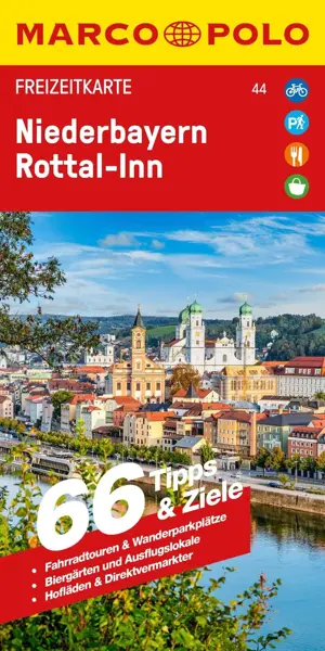 Toeristische kaart FZK 44 Niederbayern - Rott