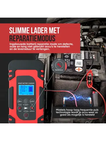 Acculader 12/24V - 4/6/8A