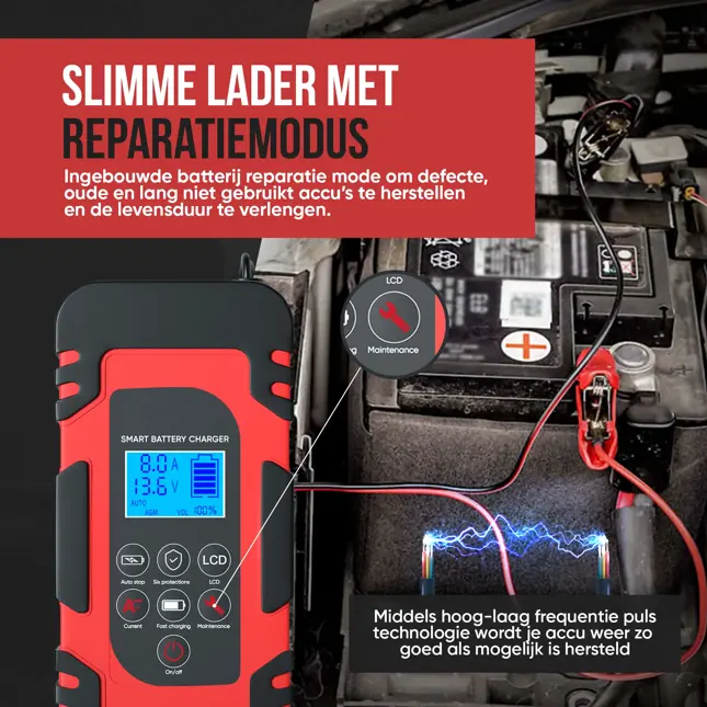 Strex Acculader 12/24V - 4/6/8A