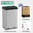 Avalo Prullenbak 2x30L - RVS