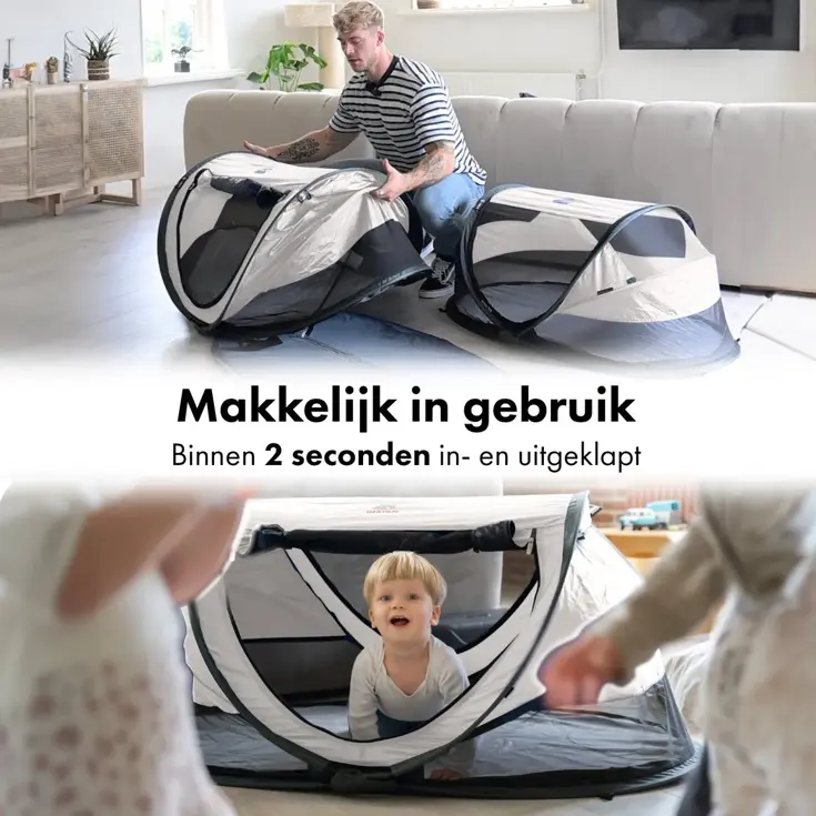 Peuter luxe campingbedje - Zelfopblaasbare matras
