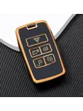 TPU Sleutelhoesje voor Landrover goud B5
