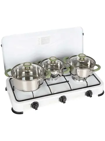 Pannenset Elan 1 plus 3-Delig RVS