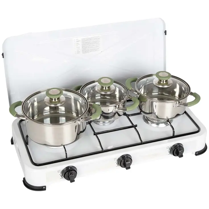 Pannenset Elan 1 plus 3-Delig RVS