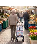 Boodschappentrolley 60L - 4 Wielen