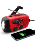 Opwindbare Noodradio met Powerbank 2000 mAh