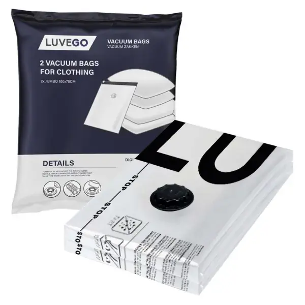 Luvego - Vacuümzakken voor Kleding - 2-Pack