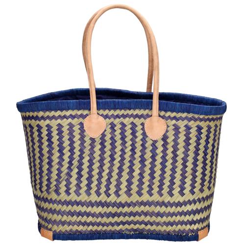 Bozaka- Rieten Mand - Strandtas - aansnoerkoord