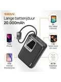 Powerbank met Kabels - 20000 mAh