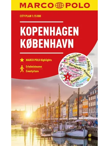 Stadsplattegrond City Map Kopenhagen 1:15.000