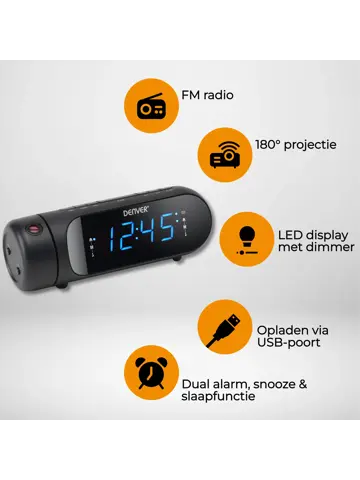 CPR700 FM klokradio met Wekkerfunctie