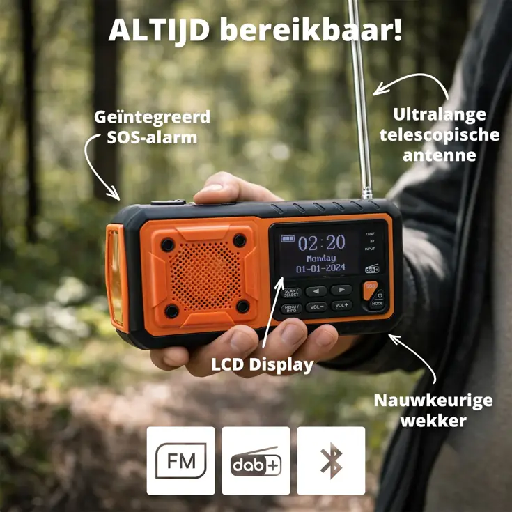 FM/DAB+ Bluetooth Noodradio RescueWave