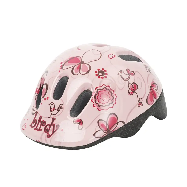 Polisport Baby Helm Birdy 44/48cm creme/roze