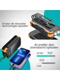 Solar Powerbank - 30.000mAh - 4 Panelen