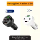 R2B Autolader USB C & USB A, Snellader, Zwart