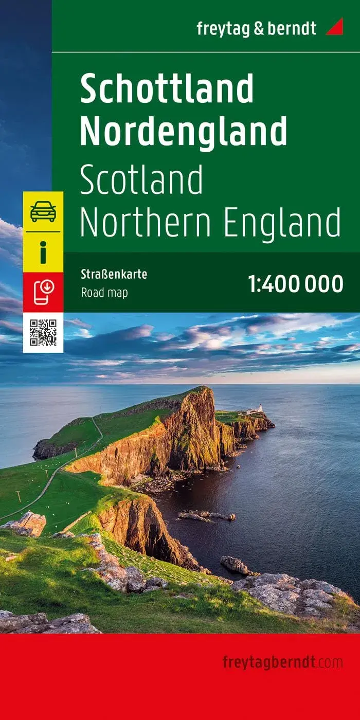 Wegenkaart Schotland - Engeland Noord