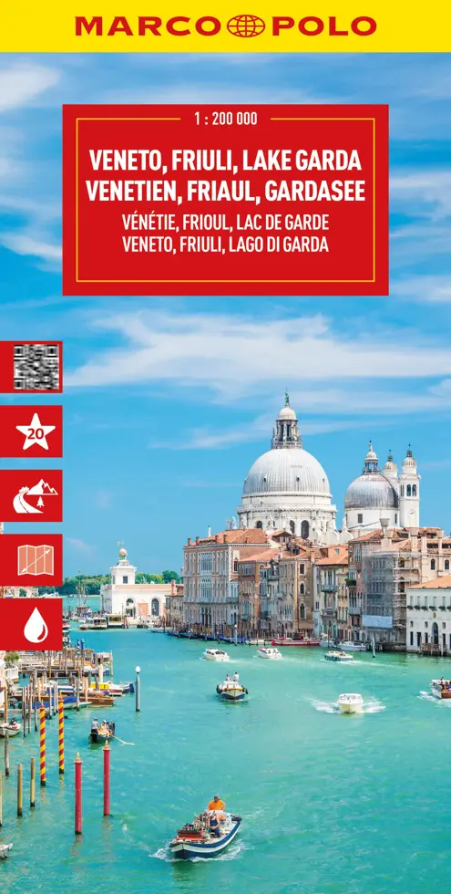 Wegenkaart 4 Venetië, Friuli, Gardameer