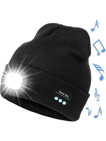 Fedec muts met LED en bluetooth