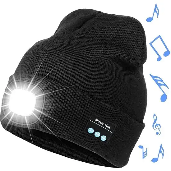 Fedec muts met LED en bluetooth