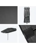 LifeGoods Dubbele Parasol – 270x460cm