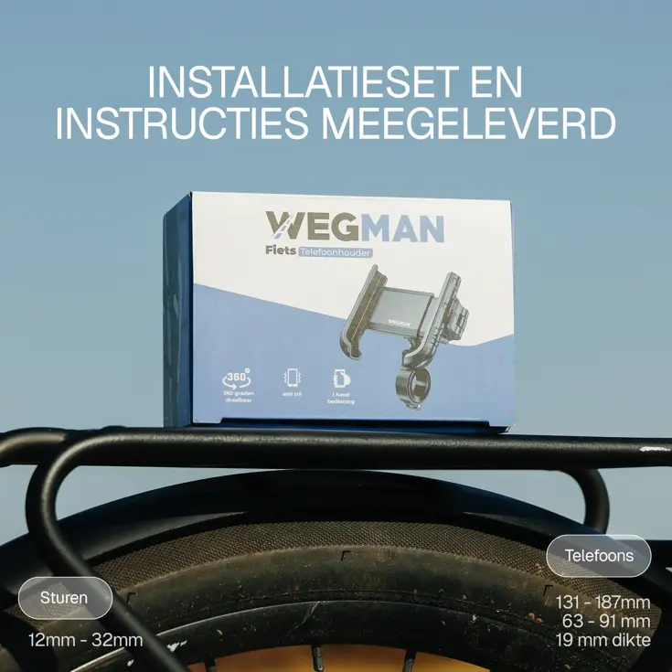 Telefoonhouder Fiets met Snelsluit klem