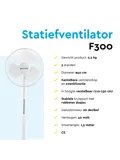 Statiefventilator 40 cm – verstelbaar – 3 standen