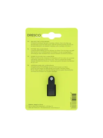 Dresco Fietsbel Bella Mini Bruin