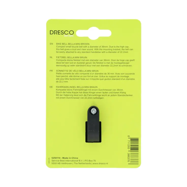 Compacte fietsbel 36mm met luid geluid