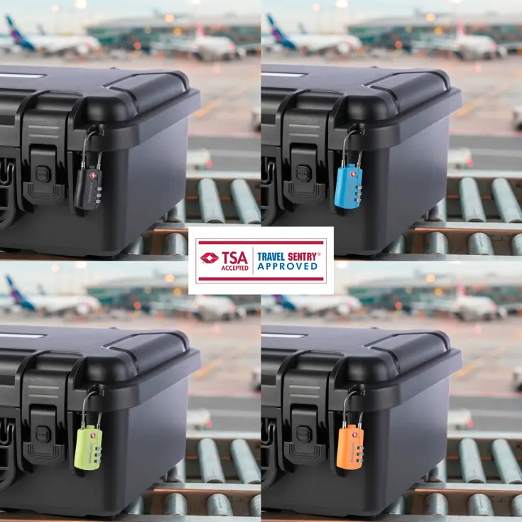 Travelnet TSA Reisslot met Cijfercode Set van 4