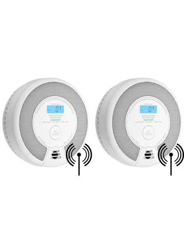 SC07-W Koppelbare combimelder 2-pack