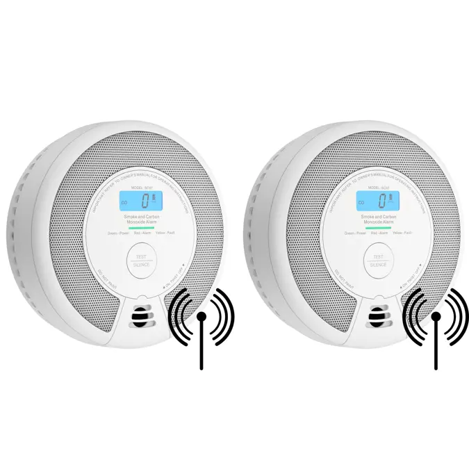 SC07-W Koppelbare combimelder 2-pack