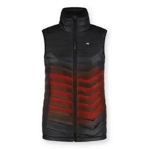 Infrarood verwarmde Bodywarmer Dames - Zwart