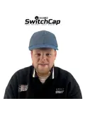 Vizorz SwitchCap fietshelm - Blue cap