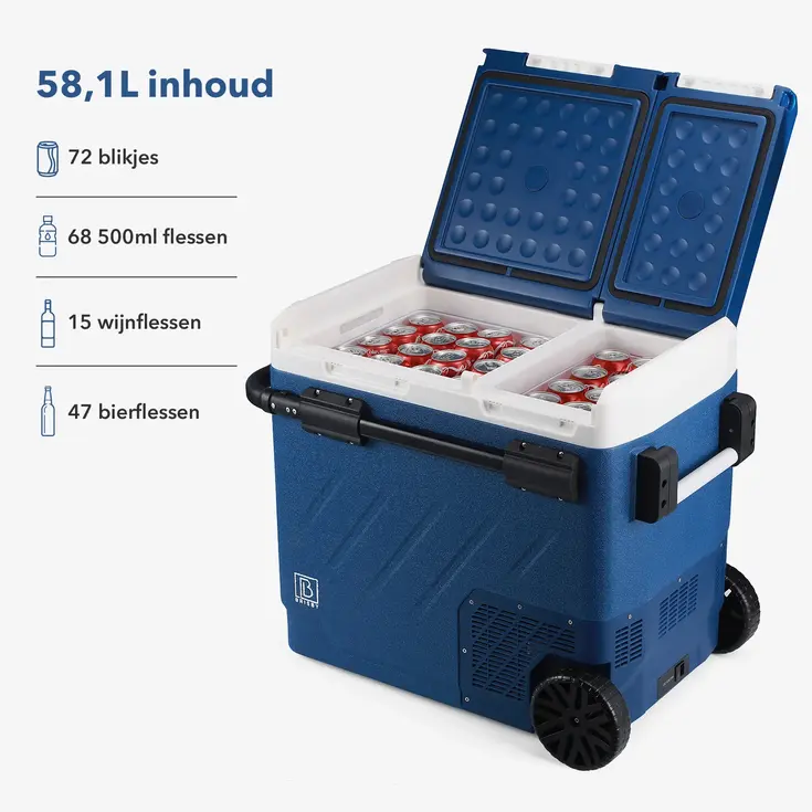Koelbox 58.1L - Blauw