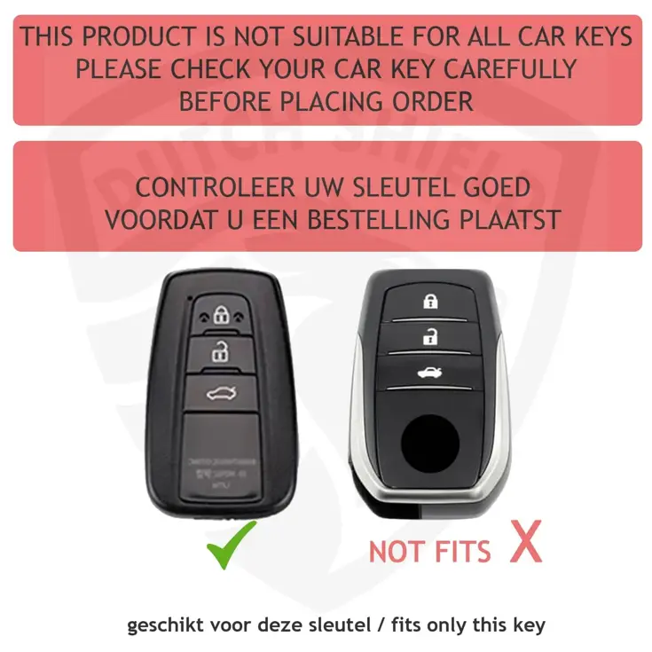 TPU Sleutelhoesje voor Toyota goud B3
