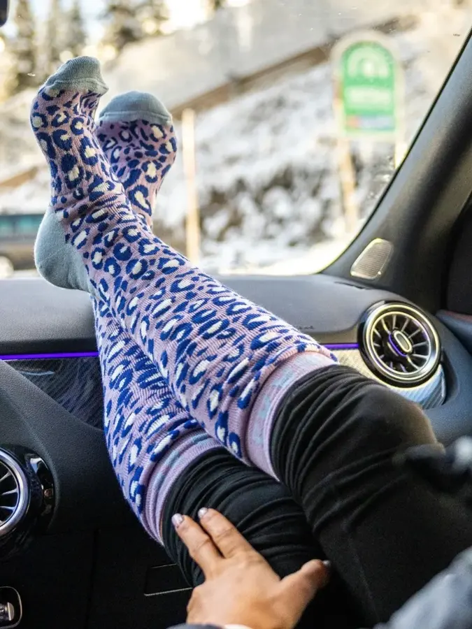 Poederbaas - 2 paar - Dames - Skisokken