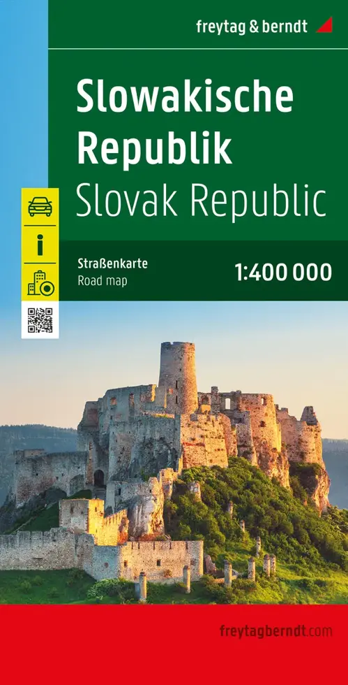 Wegenkaart Slowakije 1-zijdig 1:400.000