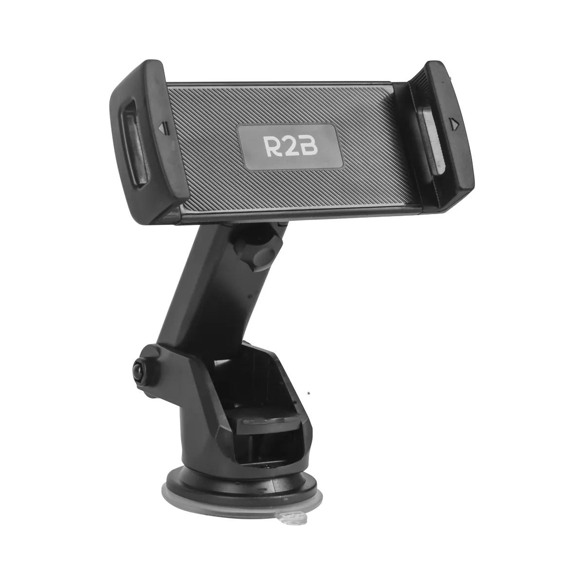 R2B  Tablet/Telefoonhouder Auto Zuignap  Zwart
