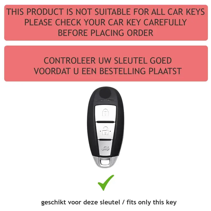 Metalen Sleutelhoesje voor Suzuki grijs A3B