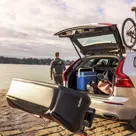 Senja trekhaakkoffer 300 liter+Sarek fietsendrager