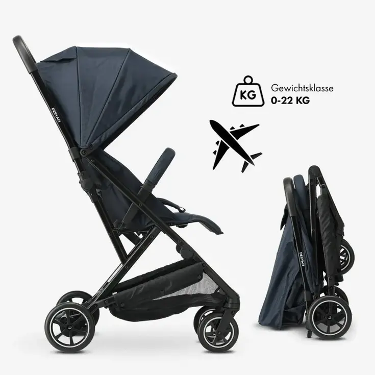 Easy2 Luxe Inklapbare Lichtgewicht Buggy - SPF 50+