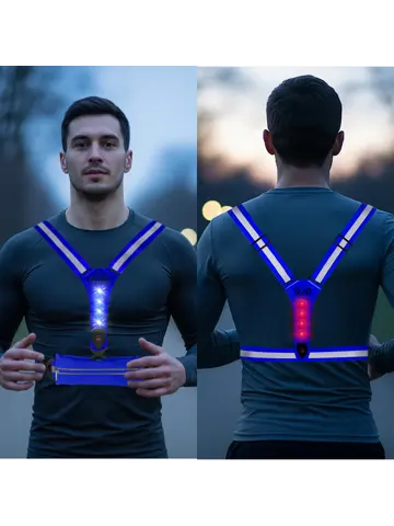 Hardloopvest met Opbergvak - Verlichting