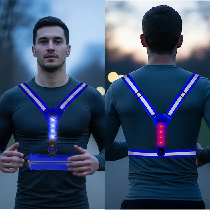 Hardloopvest met Opbergvak - Verlichting